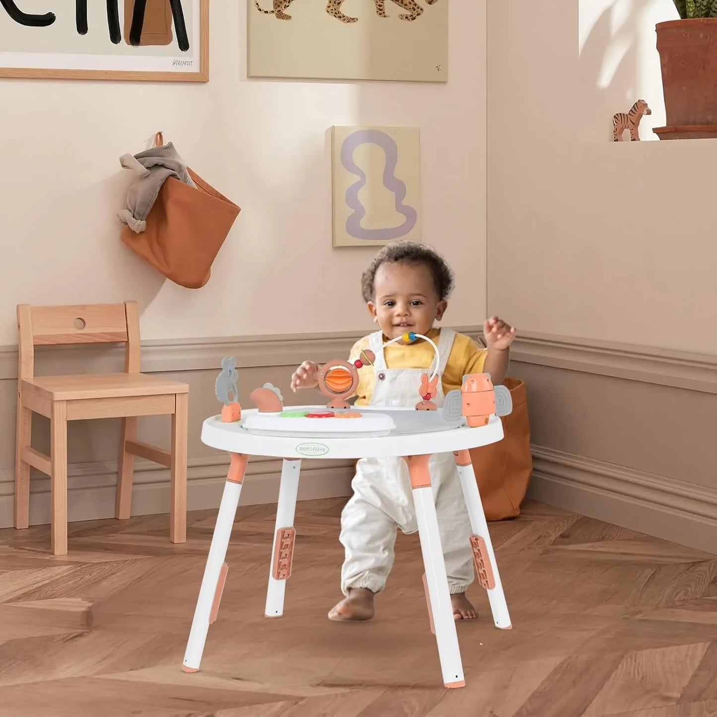 Baby activity center, 3-in-1 with detachable toys and 360 degree rotating seat, ideal for toddler development and entertainment
