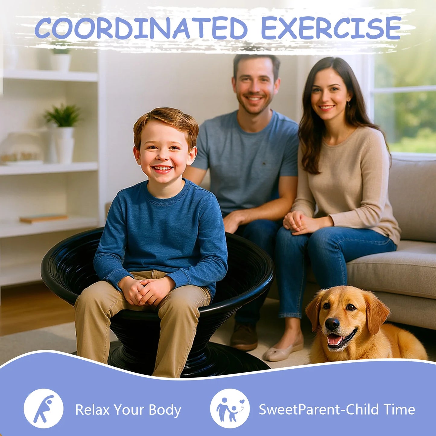 Gyro Spun Chair 360° Rotating Gyroscope Seat Swivel Chair Spinning Sensory Seat for Outdoor Backyard Playground Or Mall Play