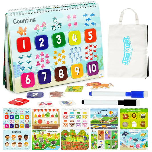 Busy Book for Toddlers and Preschoolers Learning Activities Educational Toy