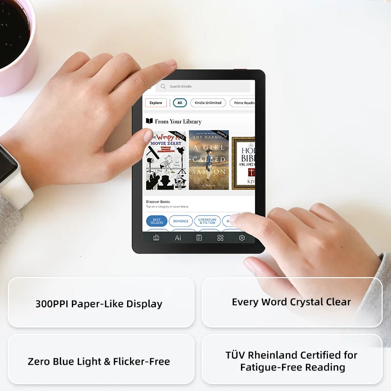 BIGME B6 Ebook Reader Android 14 Front Light Eye Protecting