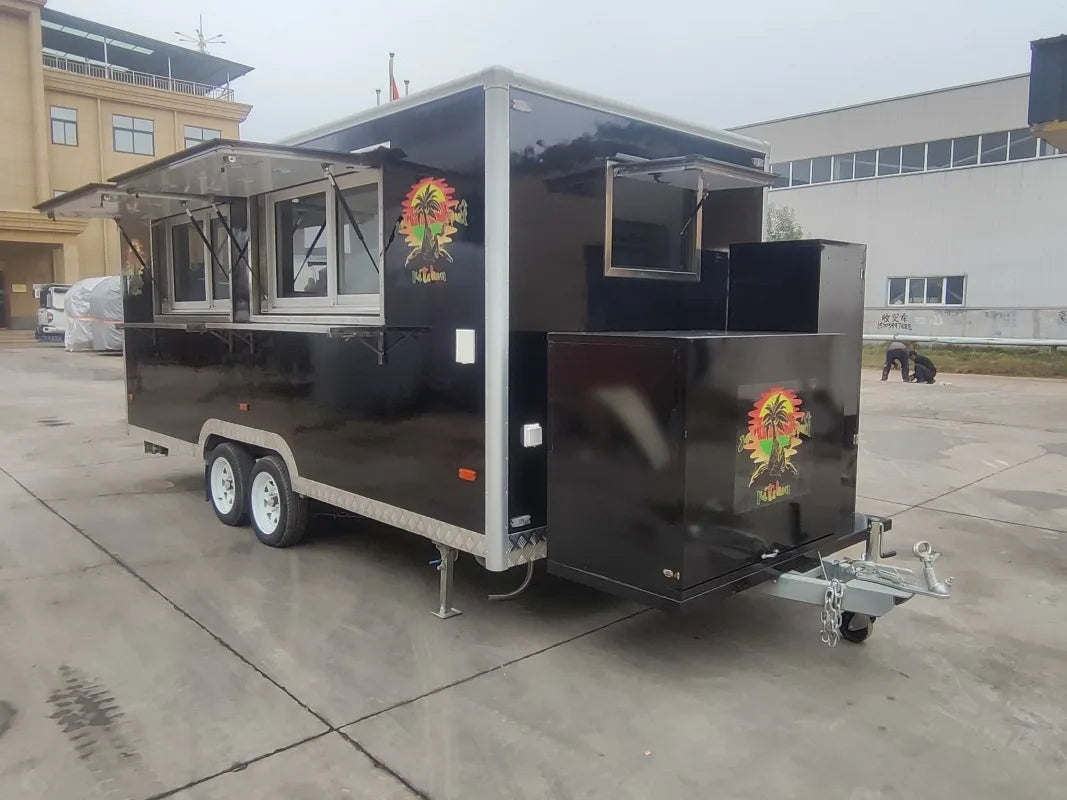 Heavy Duty Mobile Street Food Trailer Ice Cream BBQ