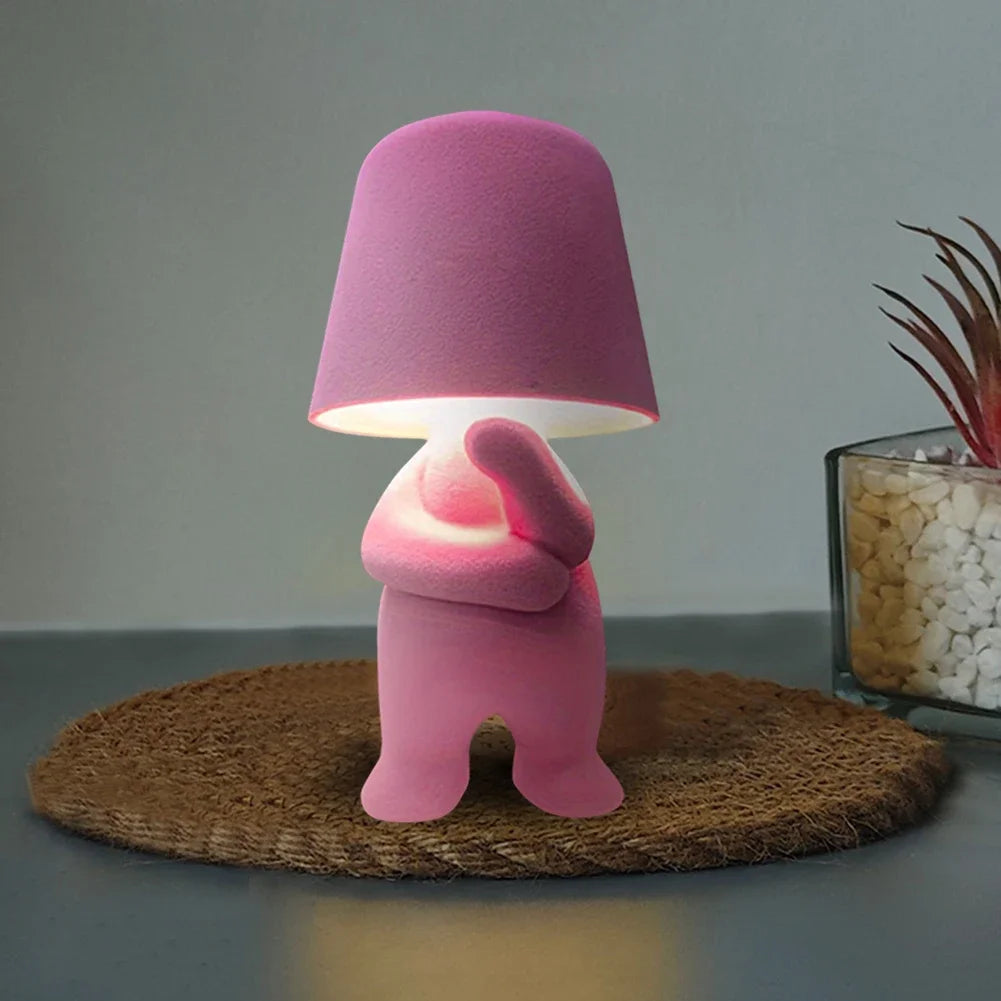 Little Naughty Boy Table Lamp Modern Desk Light For Bedroom