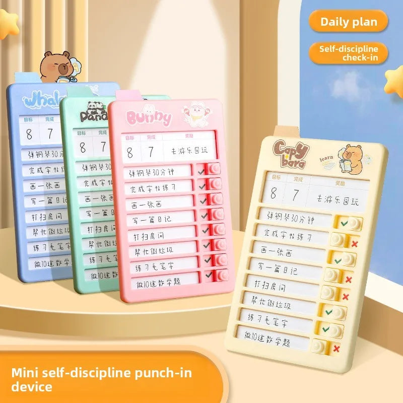 Self Discipline Checklist Board Reusable Daily Task Tracker Productivity