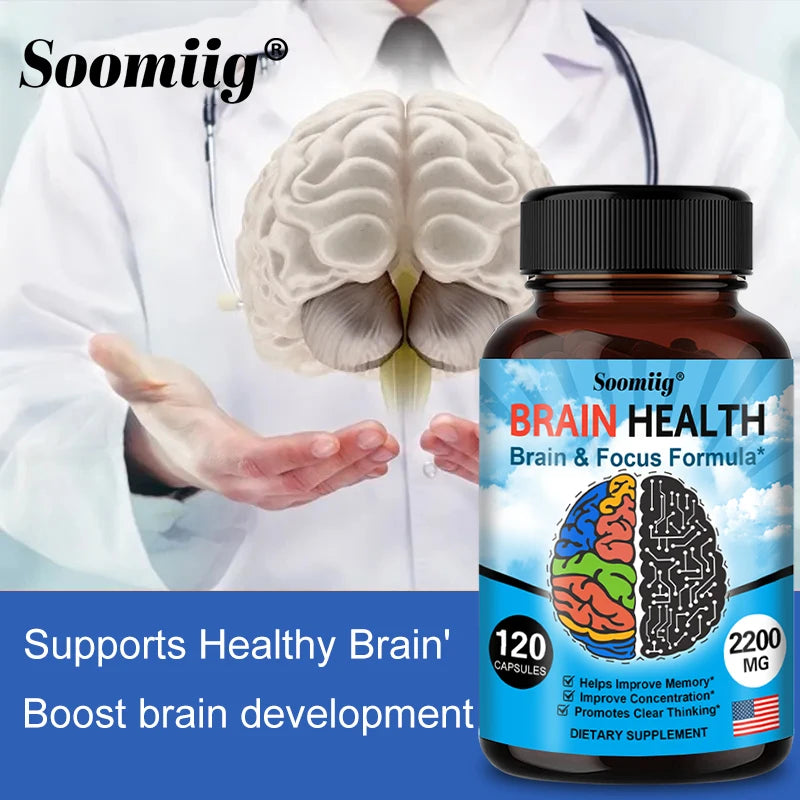 Soomiig Brain Booster, Energizing, Supports Cognitive Function With Vitamin B6 And B12