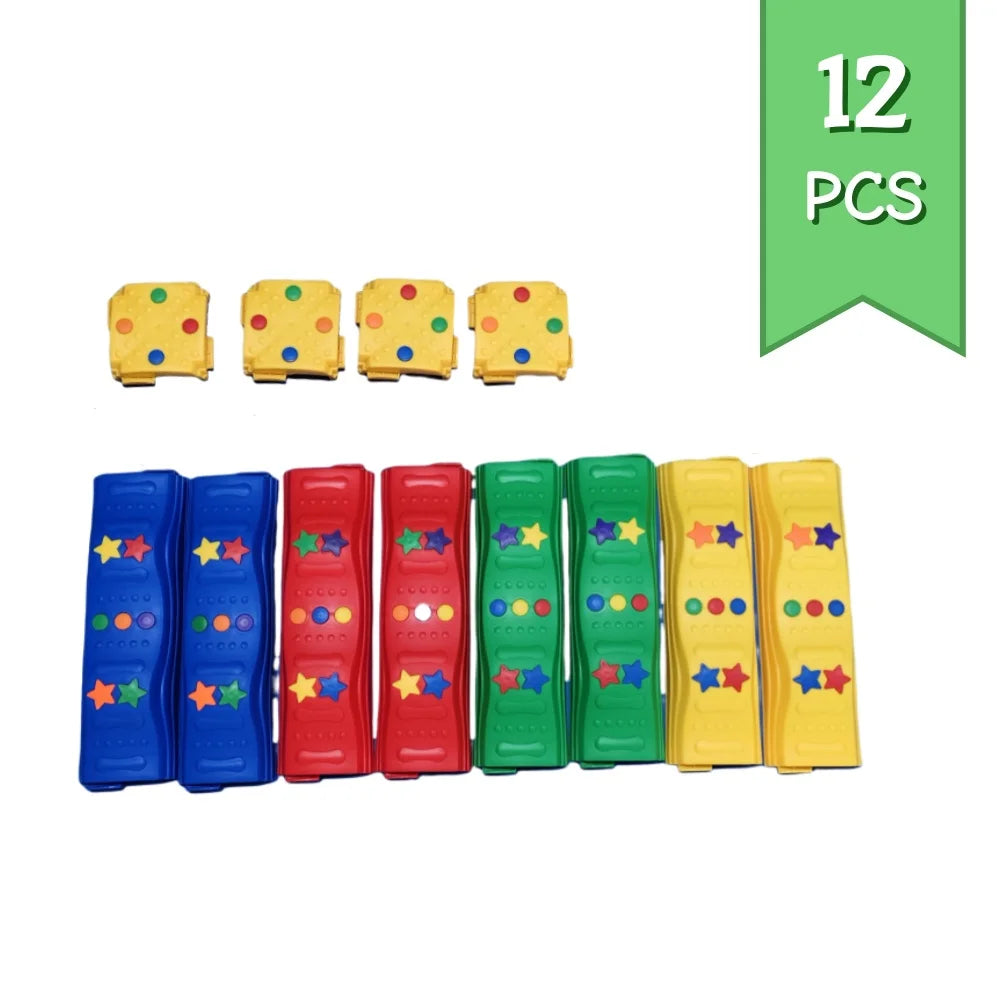 Kids Stepping Stones and Balance Beams Obstacle Course for Kids