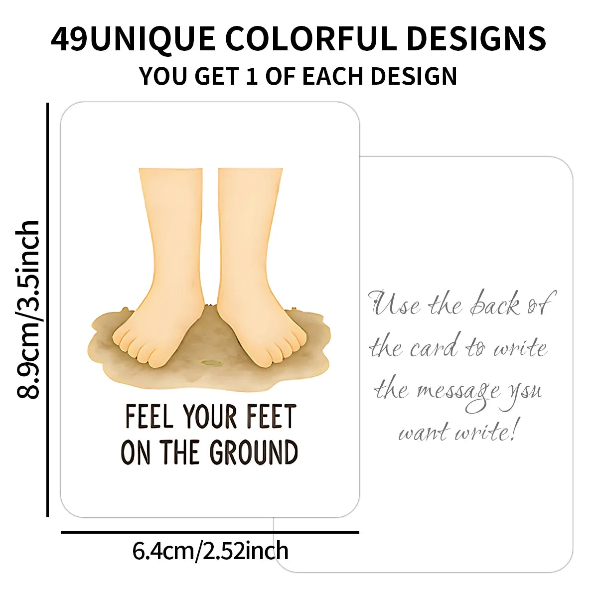 49pcs Mindful Moments Cards Set for Daily Reflection and Meditation