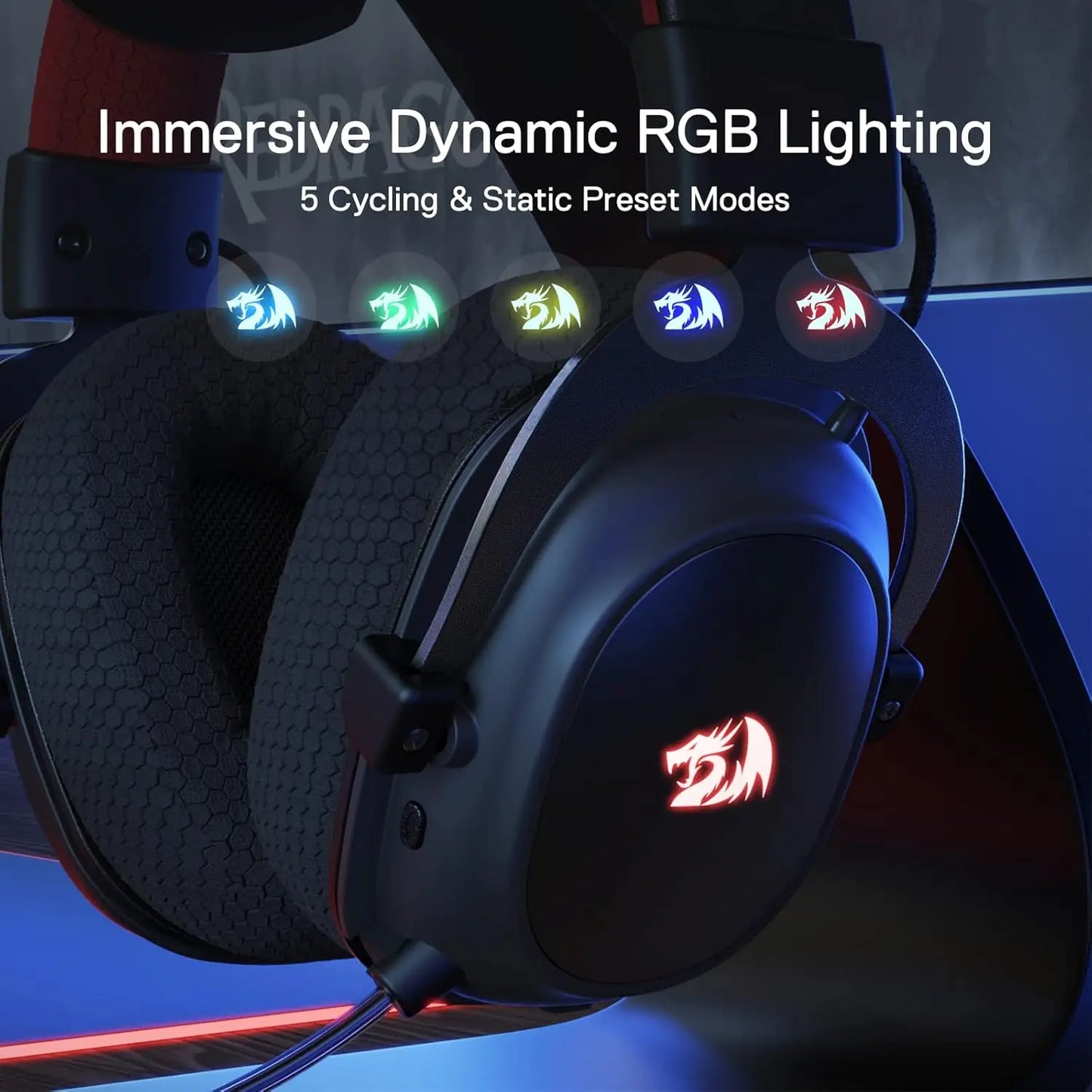 Redragon H510 Pro Zeus X Wireless Gaming Headset 7 1