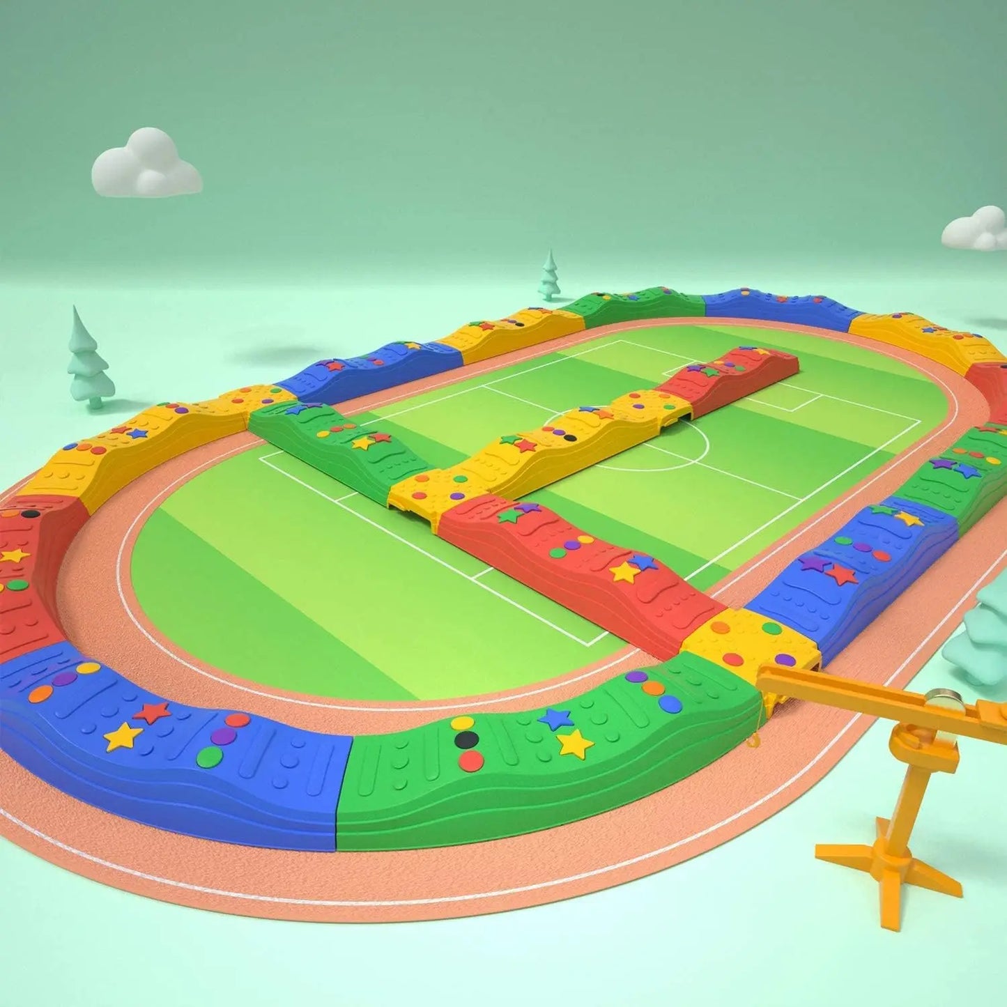 Kids Stepping Stones And Balance Beams Obstacle Course Set