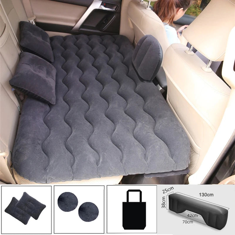 Car Air Inflatable Travel Mattress Bed For Back Seat Universal