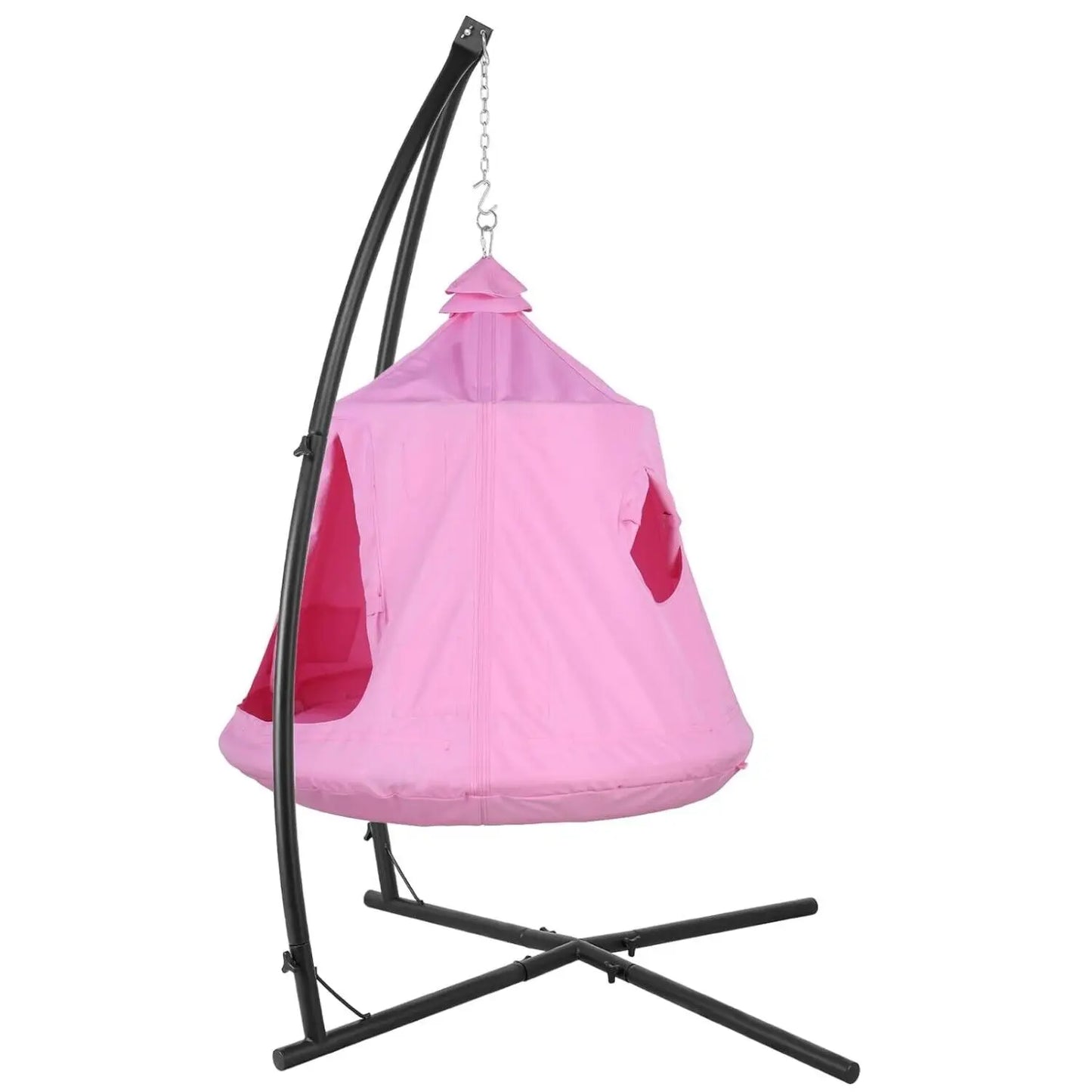 Hammock Chair Stand With Swing Chair And LED Lights