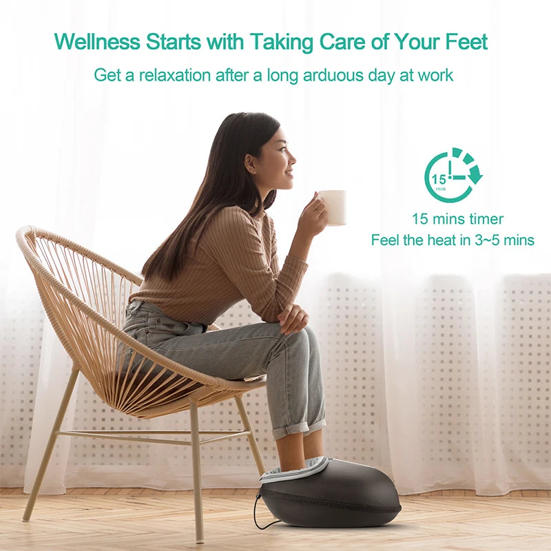 Shiatsu Foot Massager with Heat for Relaxation and Relief