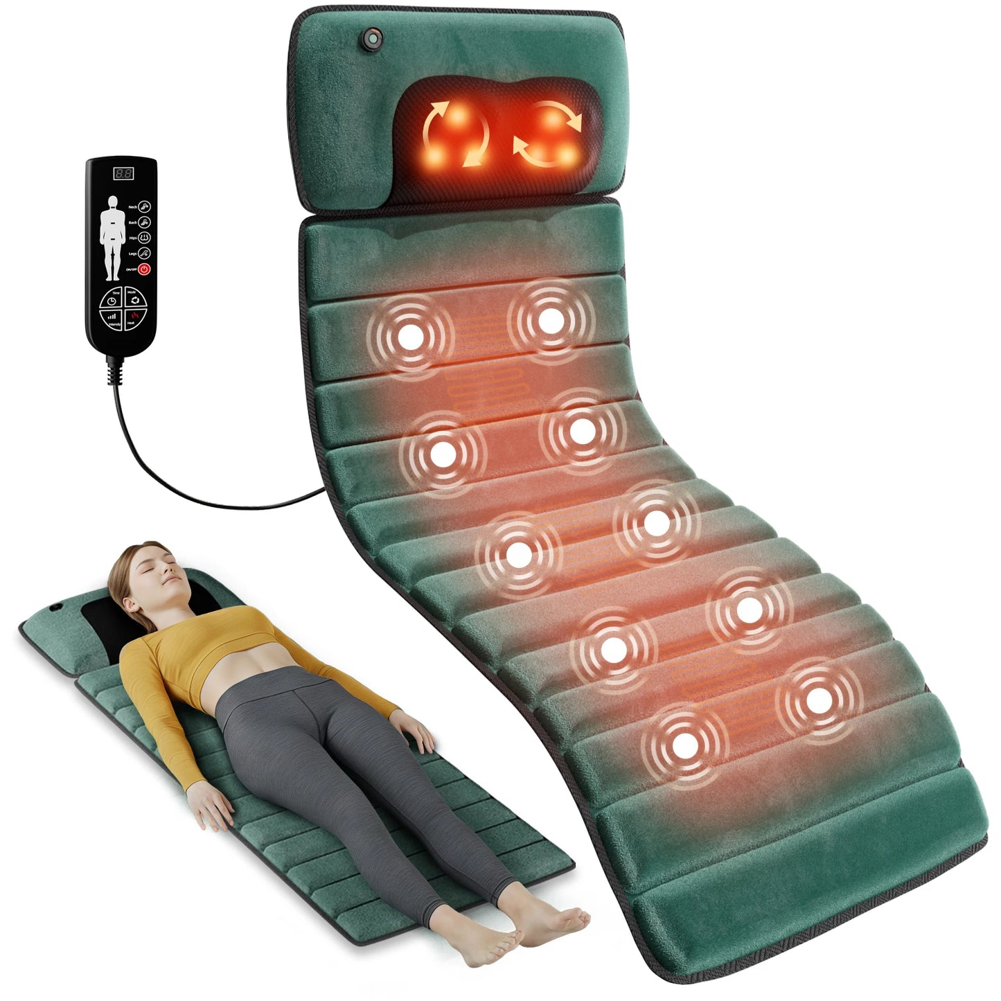Full Body Massage Mat With Heat For Deep Relaxation