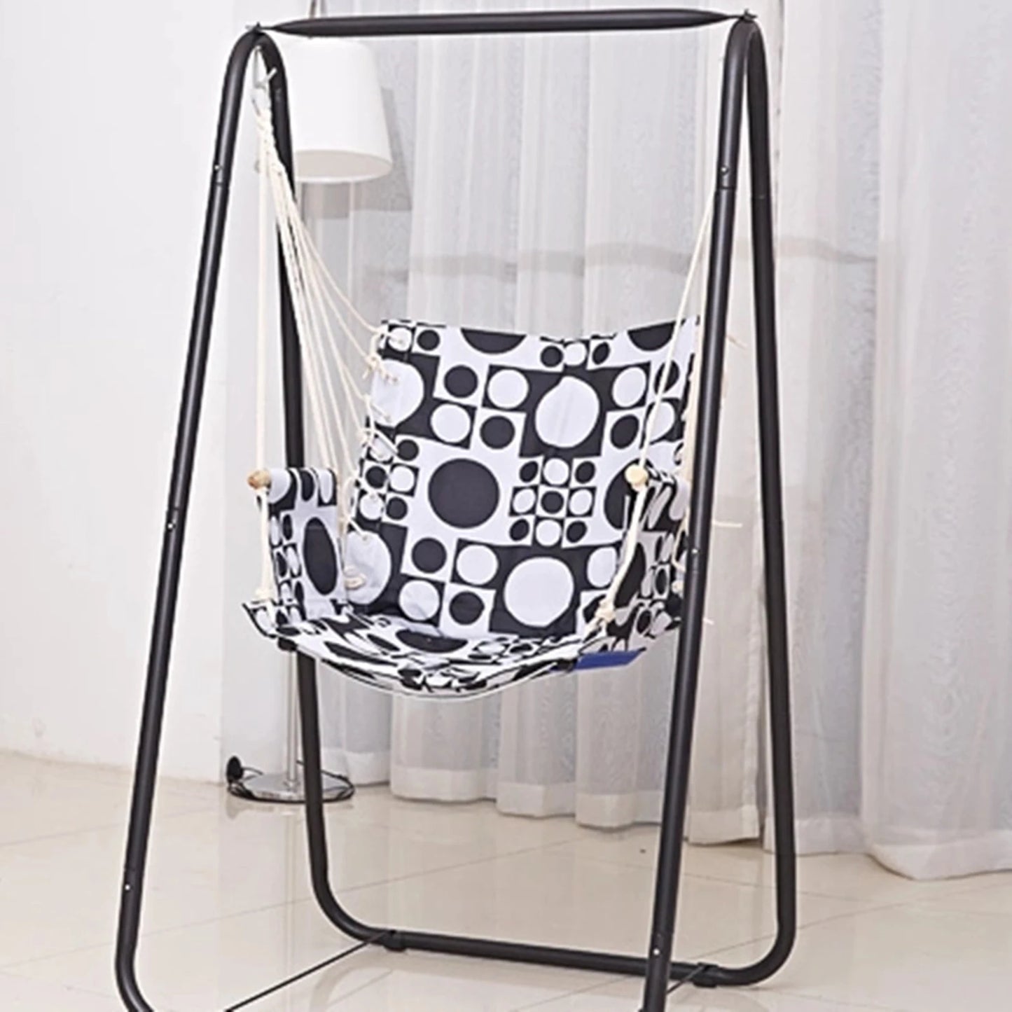 NONE Outdoor Hammock Swing Chair Frame for Balcony