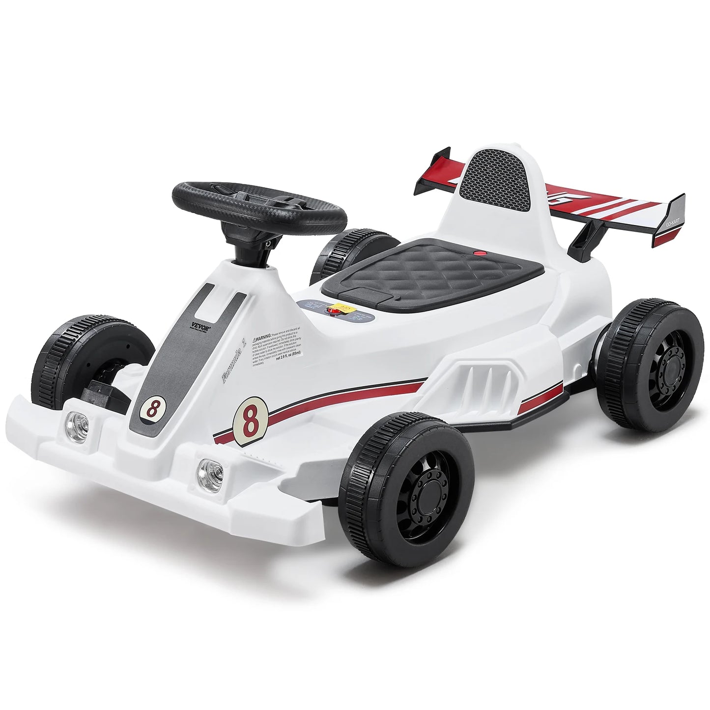 Electric Pedal Go Kart 6V 4.5Ah With LED Headlights Horn
