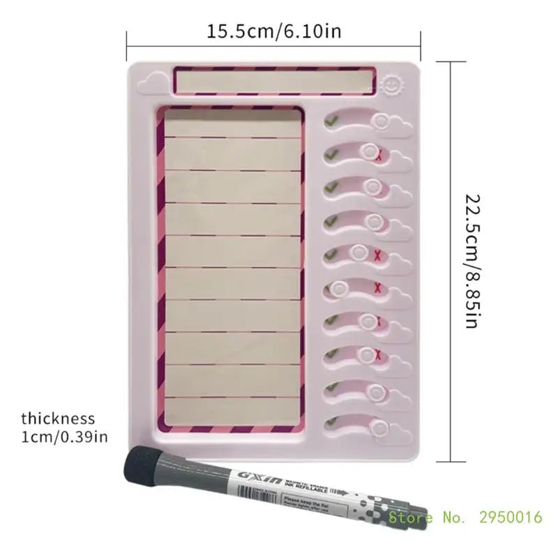 ADHD Erasable Sliding Chore Chart To Do List Routine Planner