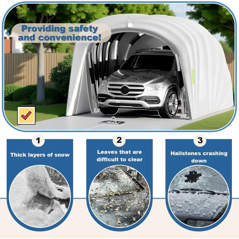 Heavy Duty Retractable Car Awning Carport Shelter