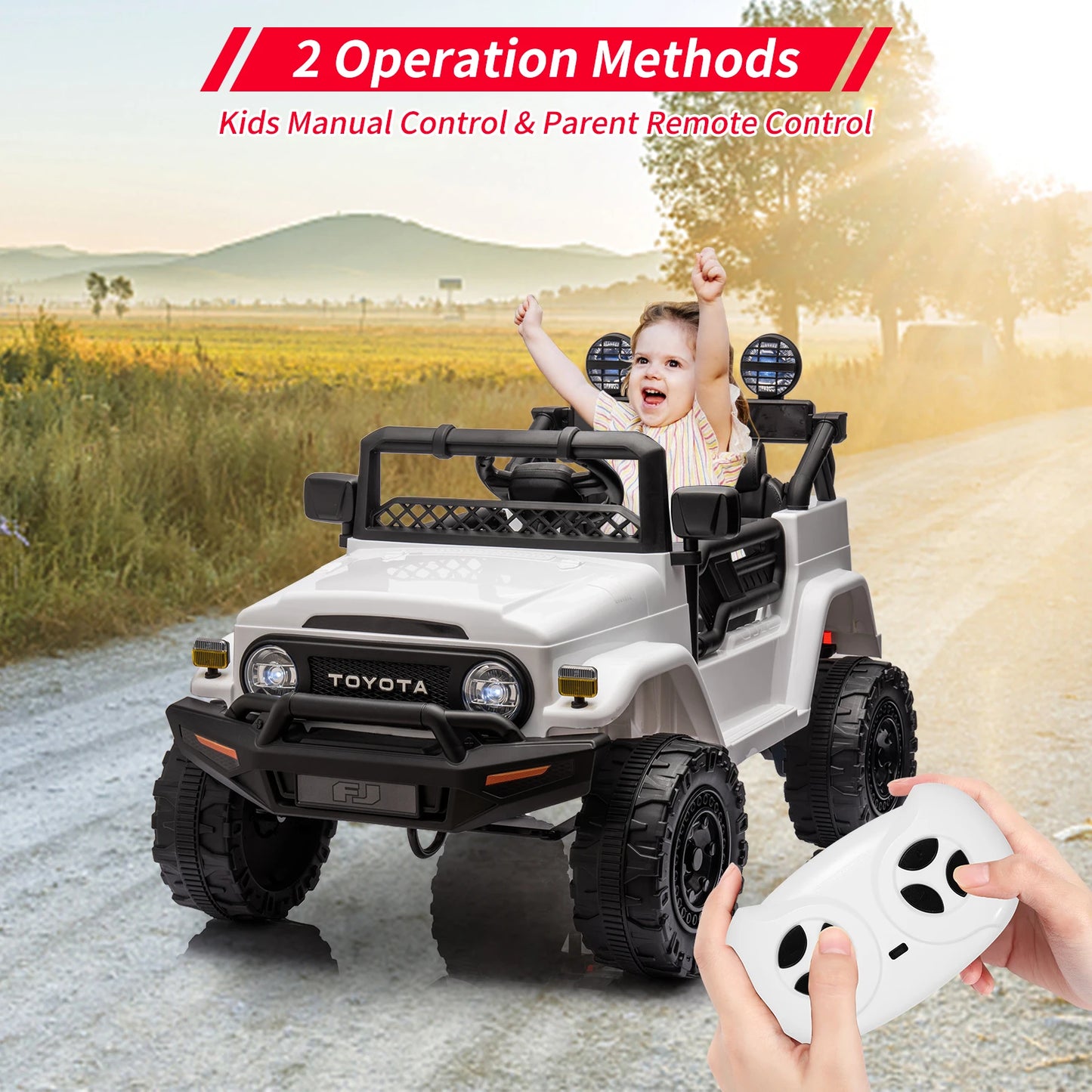 HiMISSE 12V Electric Ride On Car For Kids MP3 Music