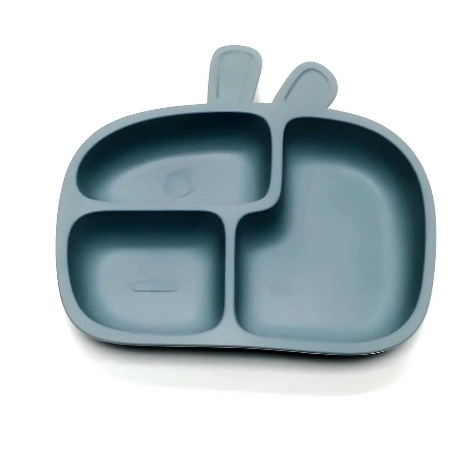 Silicone Divided Dinner Plate With Suction Cup Non Slip