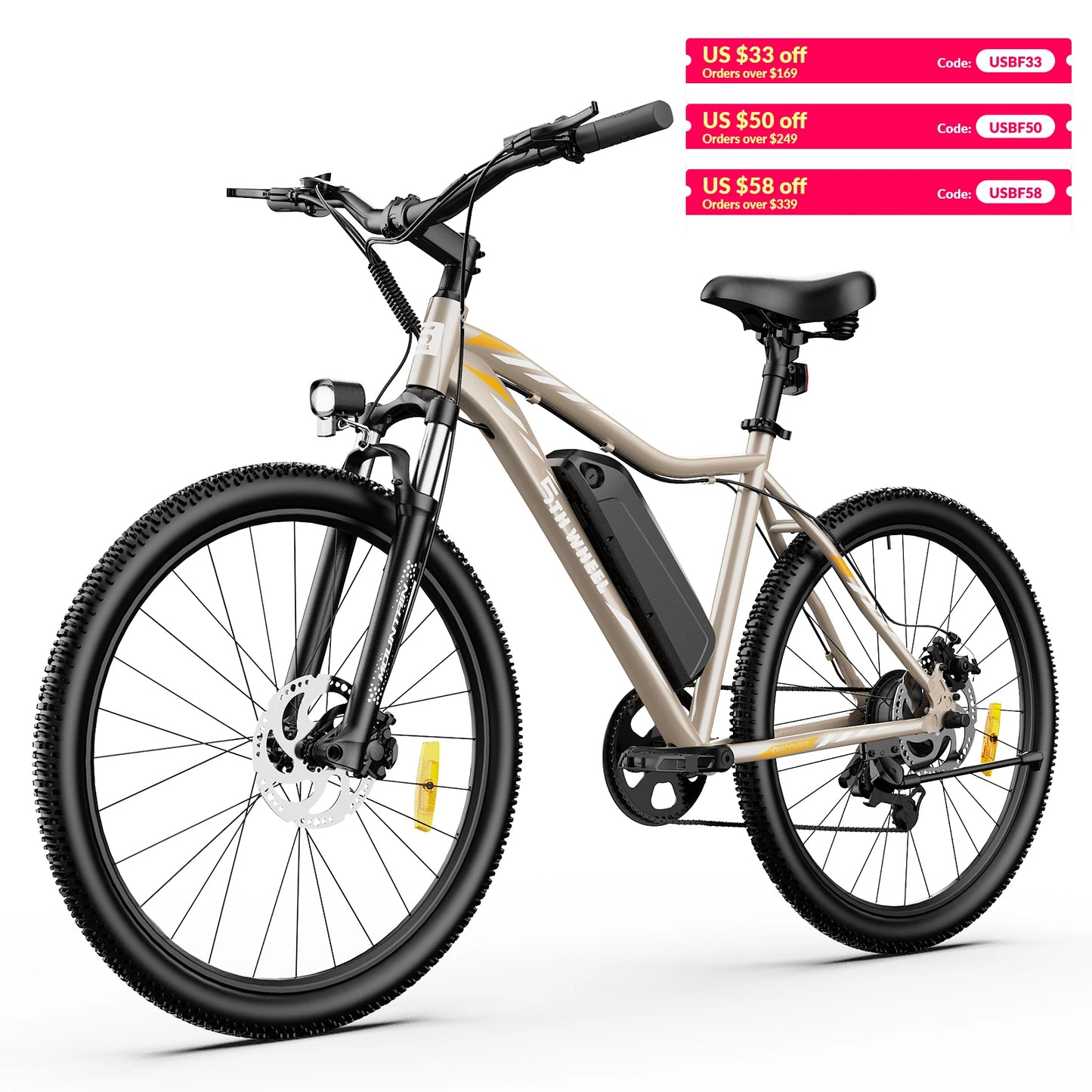 5TH WHEEL AB17 Electric Bike 700W Peak Motor 23 MPH Display