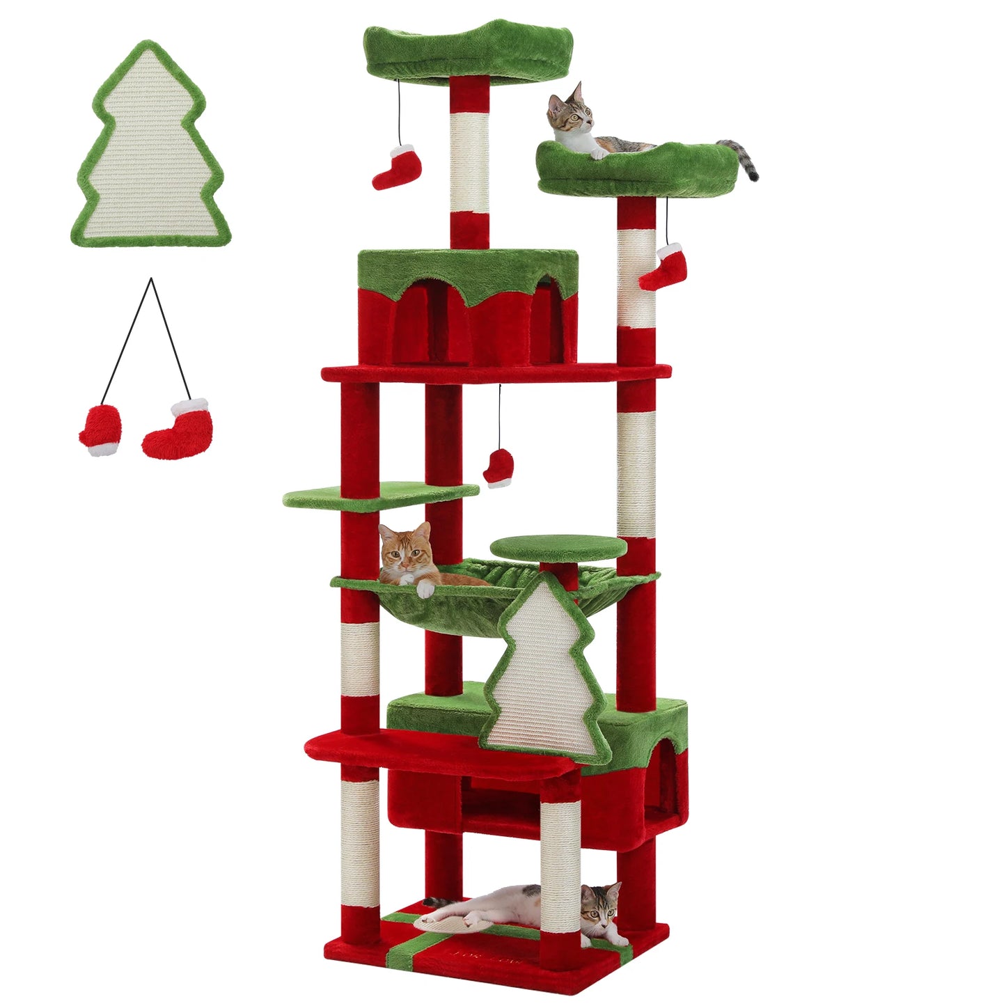 PAWZ Road Cat Tree Tower With Sisal Scratching Posts