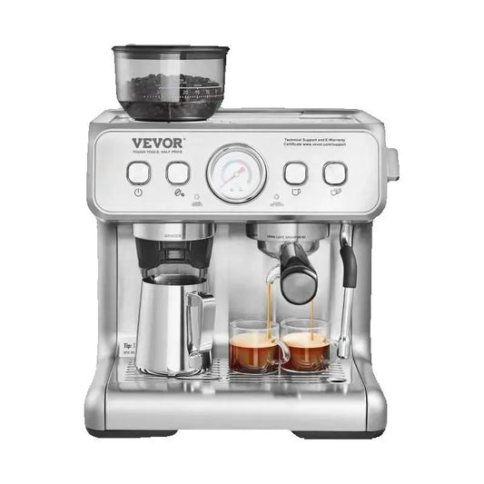 VEVOR Espresso Machine With Grinder 15 Bar Semi Automatic Coffee
