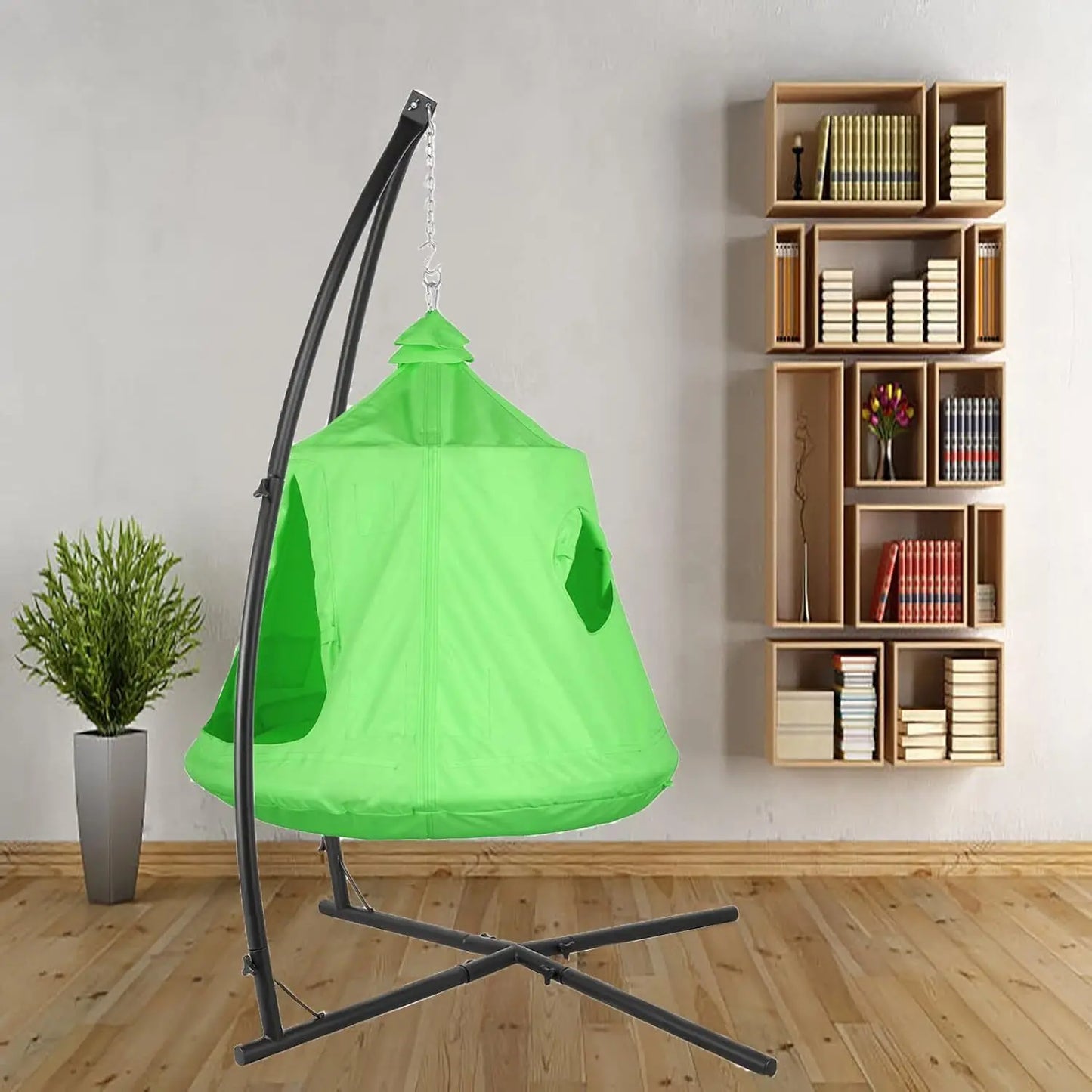 Hammock Chair Stand With Swing Chair And LED Lights