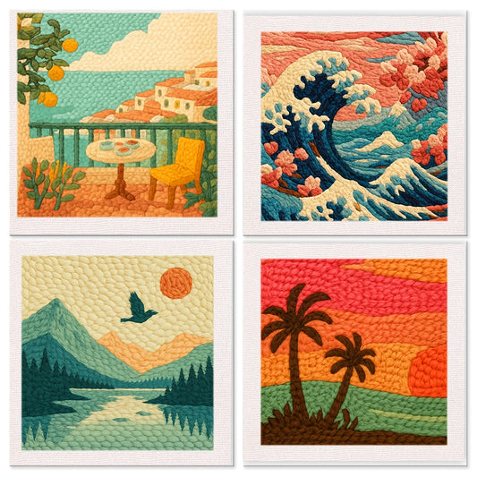 Punch Needle Embroidery Crafts Kit for Modern Home Decor Projects