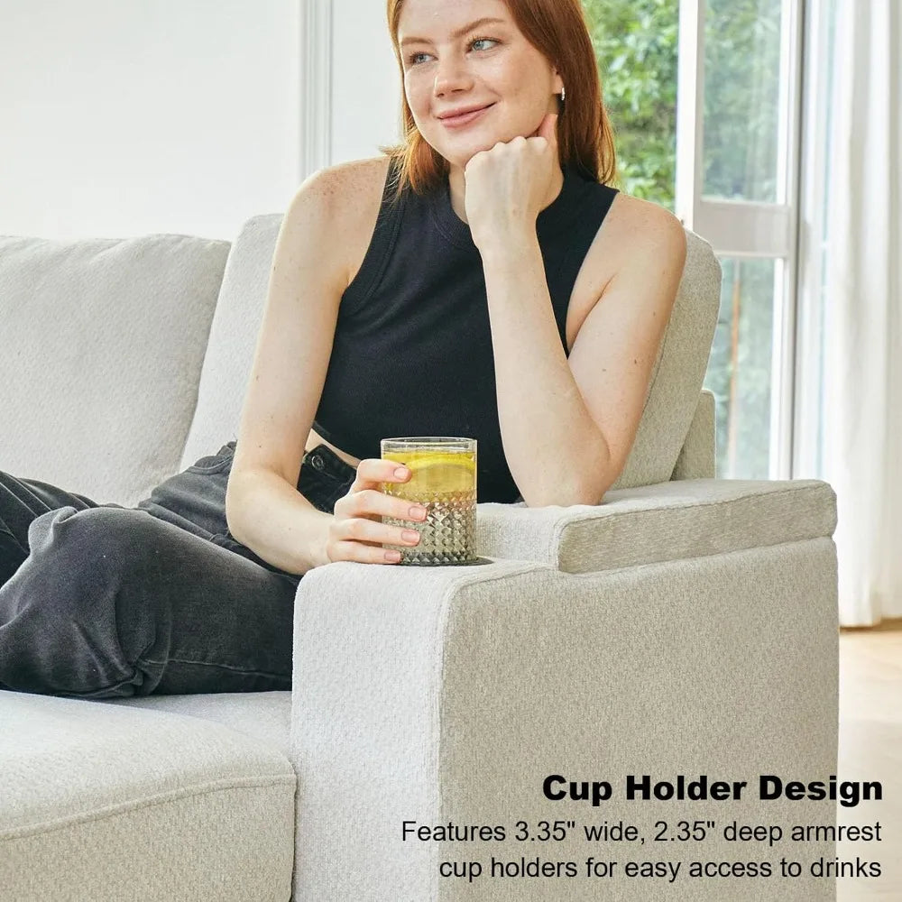 Modular Sectional Sofa With Storage U Shape Convertible Corner Couches