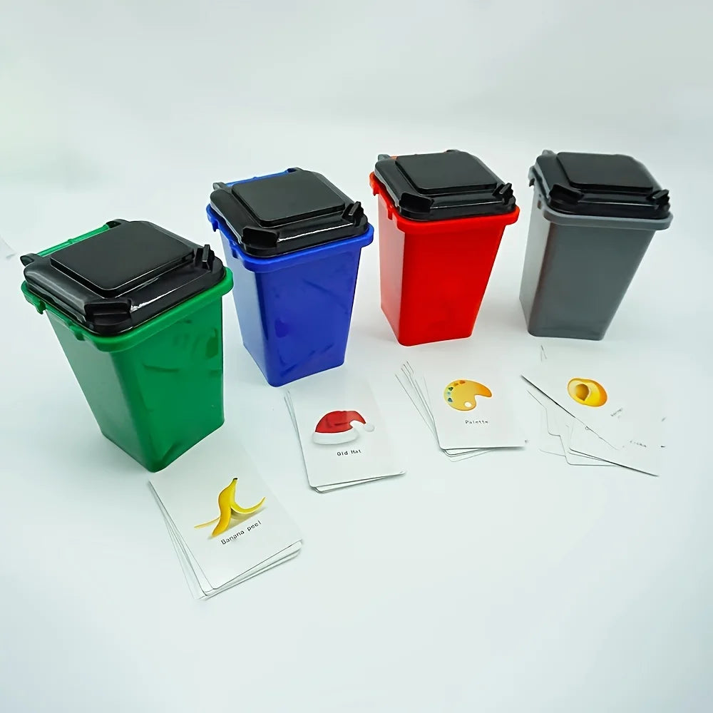 Portable Mini Desktop Trash Bin Pen Holder