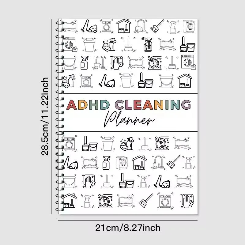 ADHD Cleaning Planner Bundle With Weekly Monthly Schedules