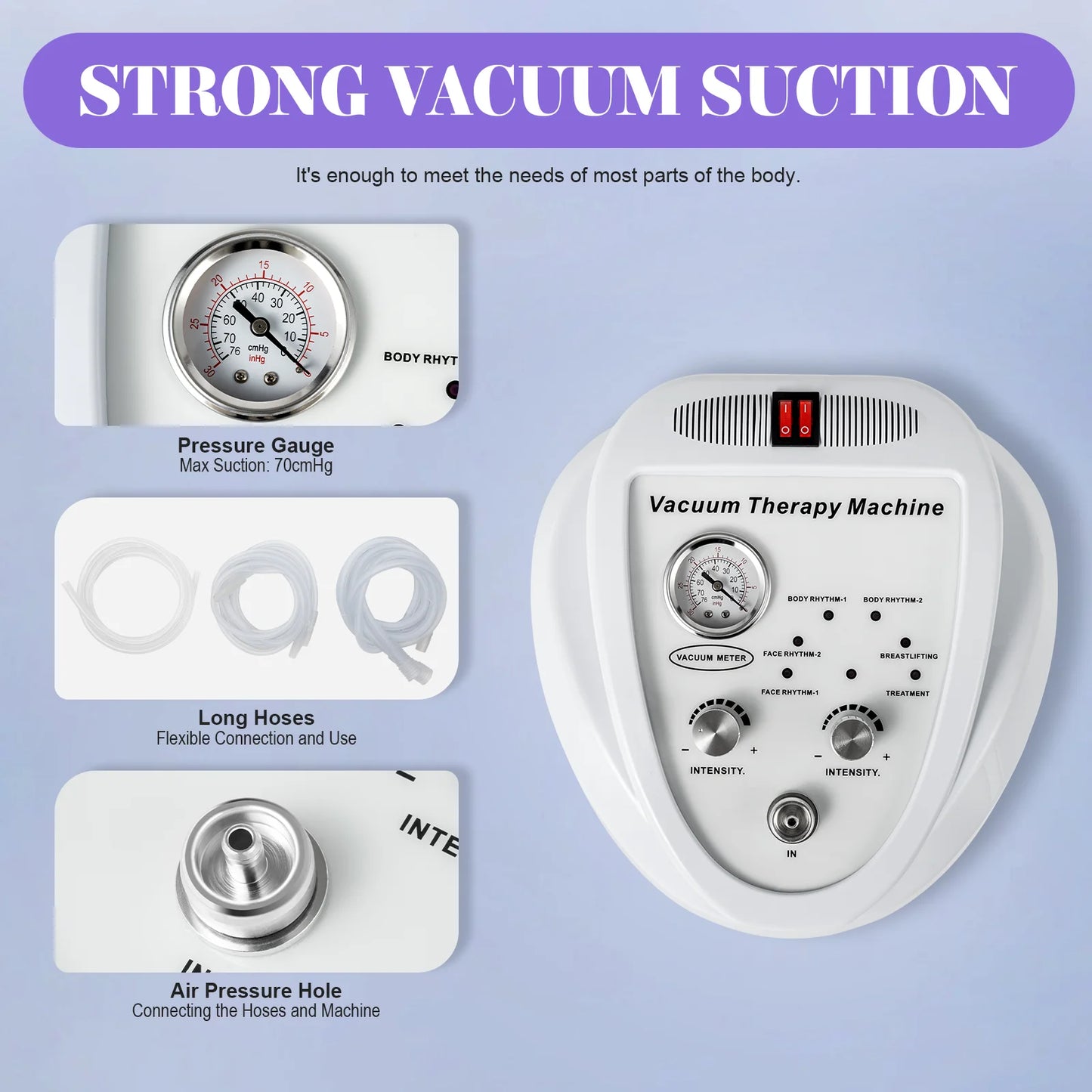 Vacuum Therapy Massage Machine With 24 Cups For Body Shaping