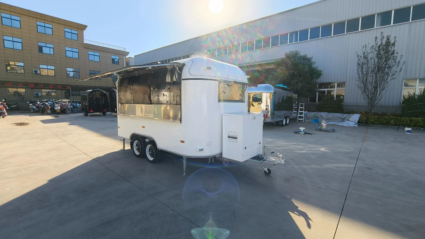 Heavy Duty Mobile Street Food Trailer Ice Cream BBQ