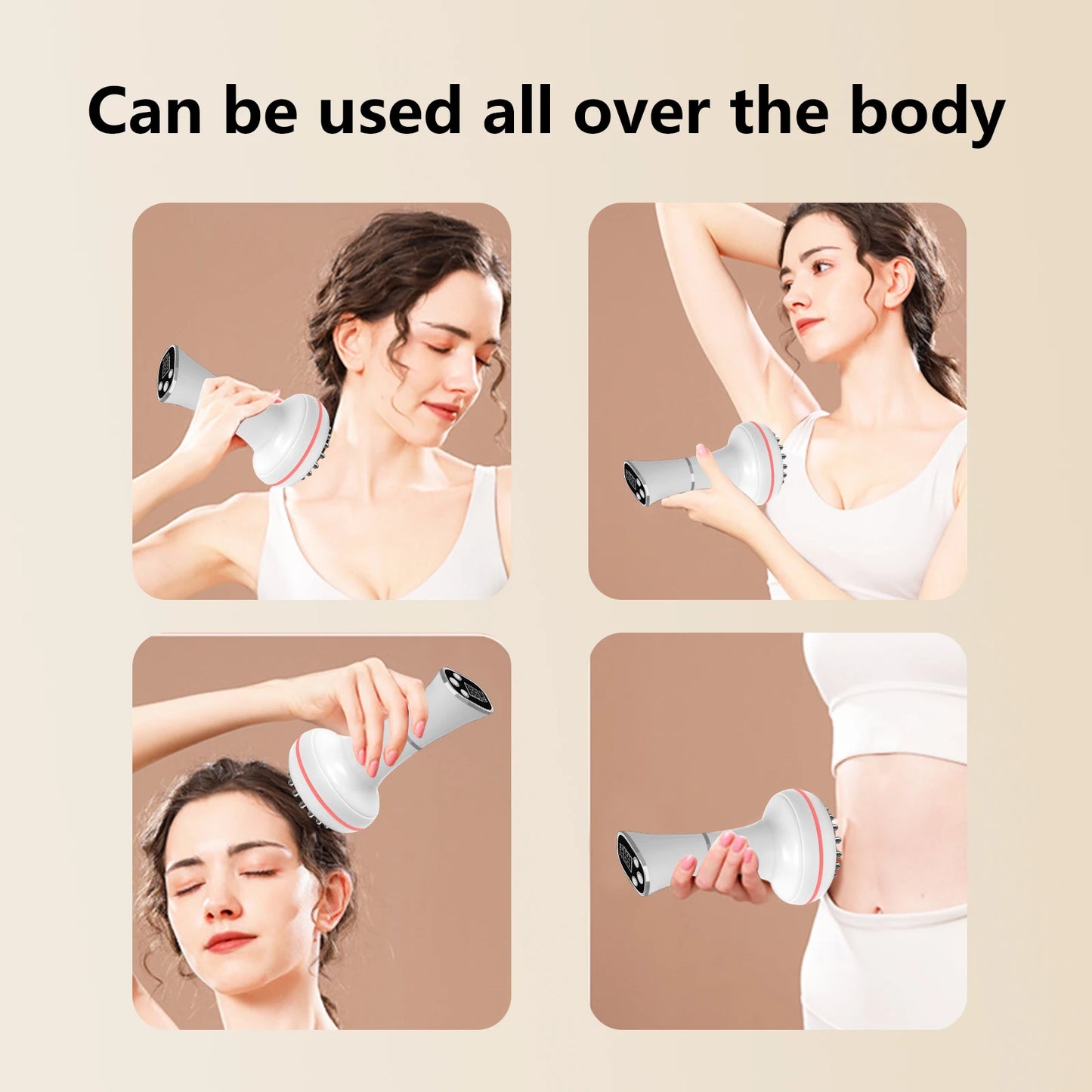 Household electric meridian brush leg abdomen shoulder and neck massager scraping instrument relax the muscles of the whole body
