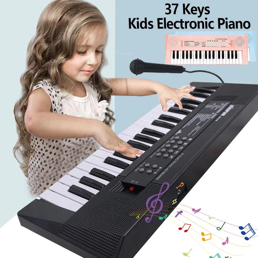 Chriyungel 37 Keys Electronic Piano Keyboards With Microphone Education Toy