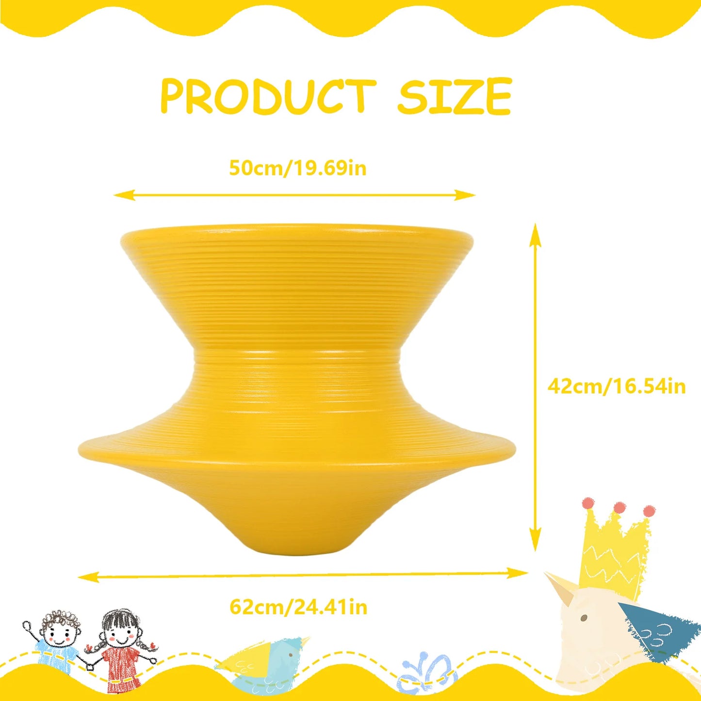 Gyro Spun Chair 360° Rotating Gyroscope Seat Swivel Chair Spinning Sensory Seat for Outdoor Backyard Playground Or Mall Play