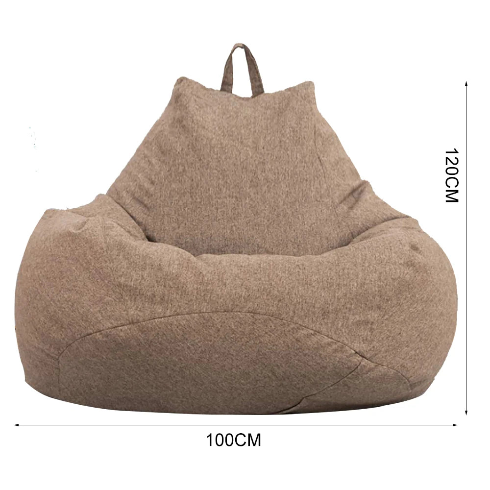 Bean Bag Chair Cover Soft Fluffy Fabric For Lazy Seat