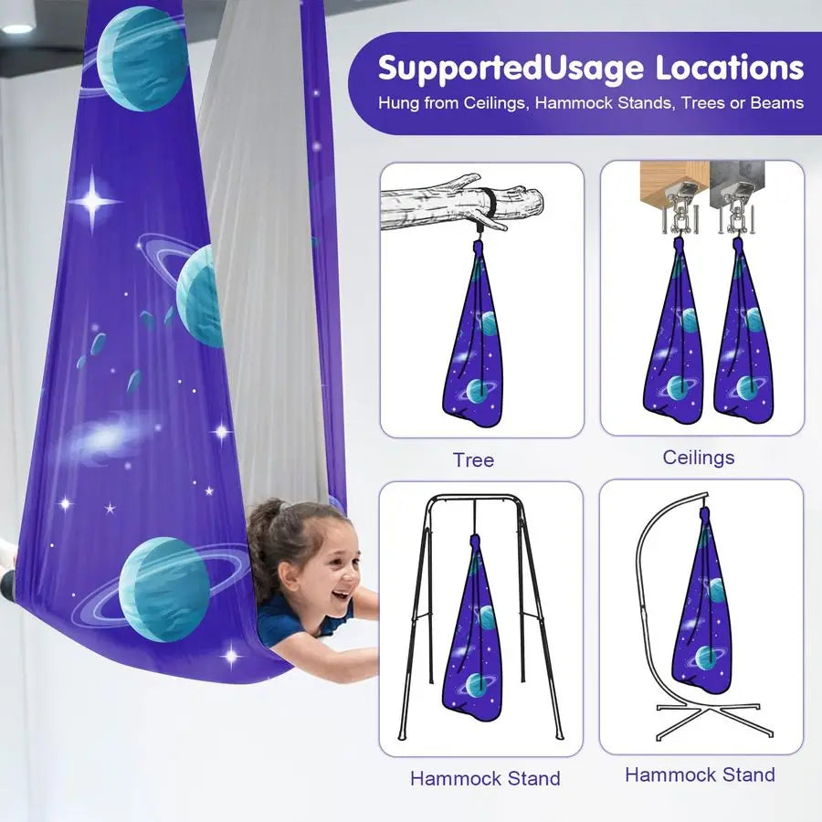 Sensory Swing Chair For Kids And Adults With 360 Swivel