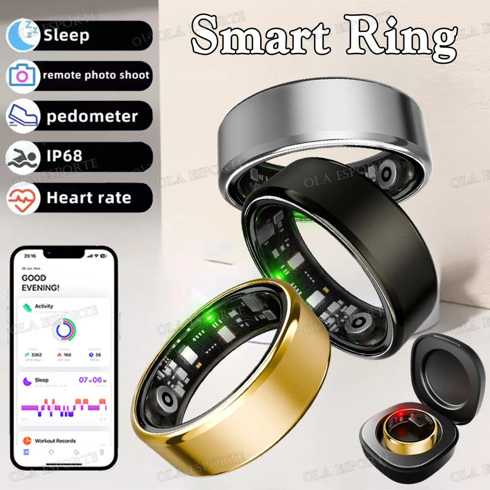 Ola Esporte Smart Ring Bluetooth Heart Rate Health Monitor