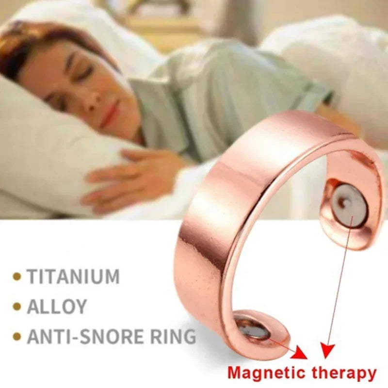 Anti Snore Ring Sleep Aid Magnetic Acupressure Finger Ring