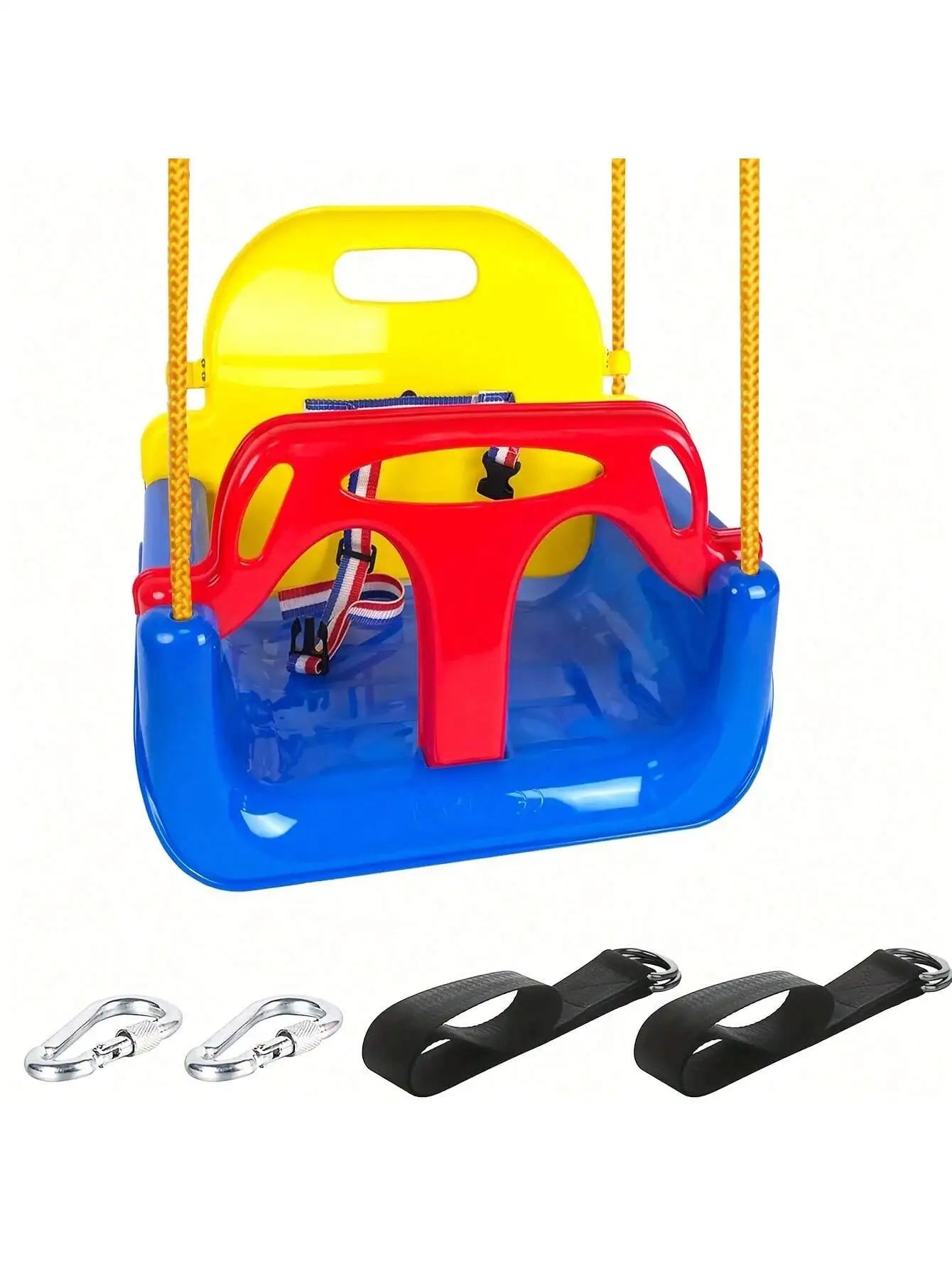 Toddler Swing Seat 3 In 1 With Adjustable Ropes Play