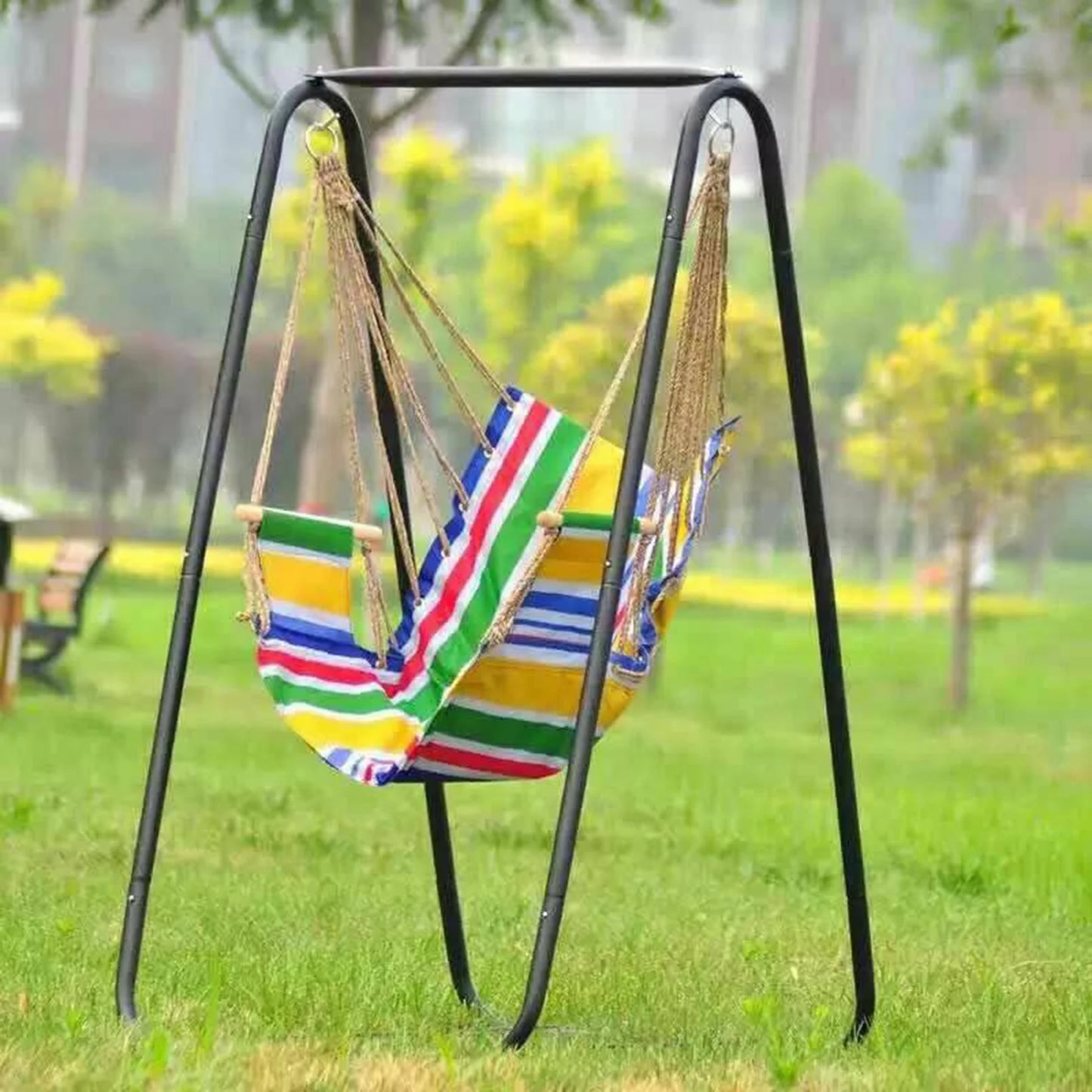 NONE Outdoor Hammock Swing Chair Frame for Balcony