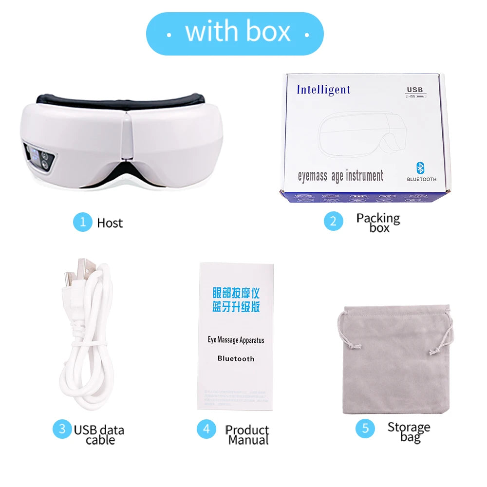 6D Smart Vibration Eye Massager For Relaxation And Fatigue Relief