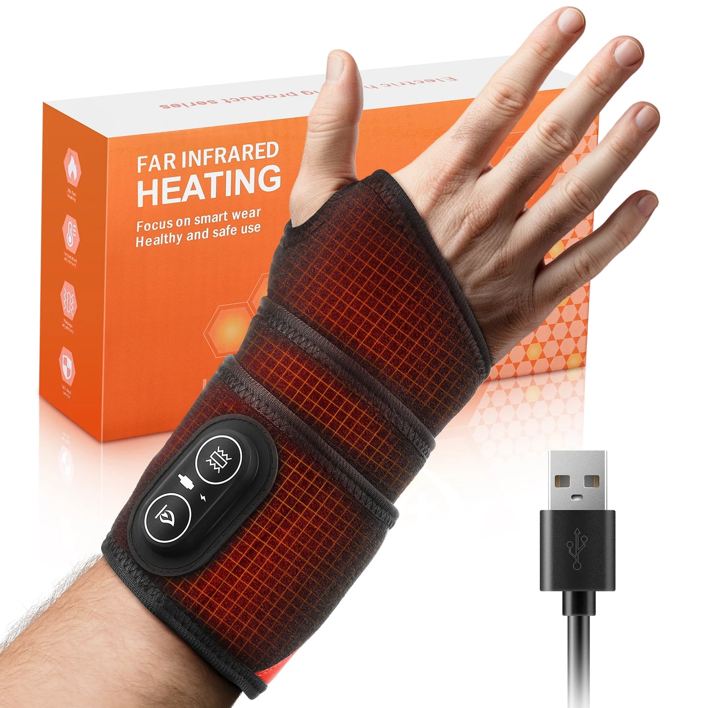 Infrared LED Red Light Therapy Wrap With Heat And Vibration