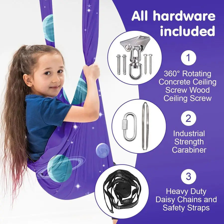 Sensory Swing Chair For Kids And Adults With 360 Swivel