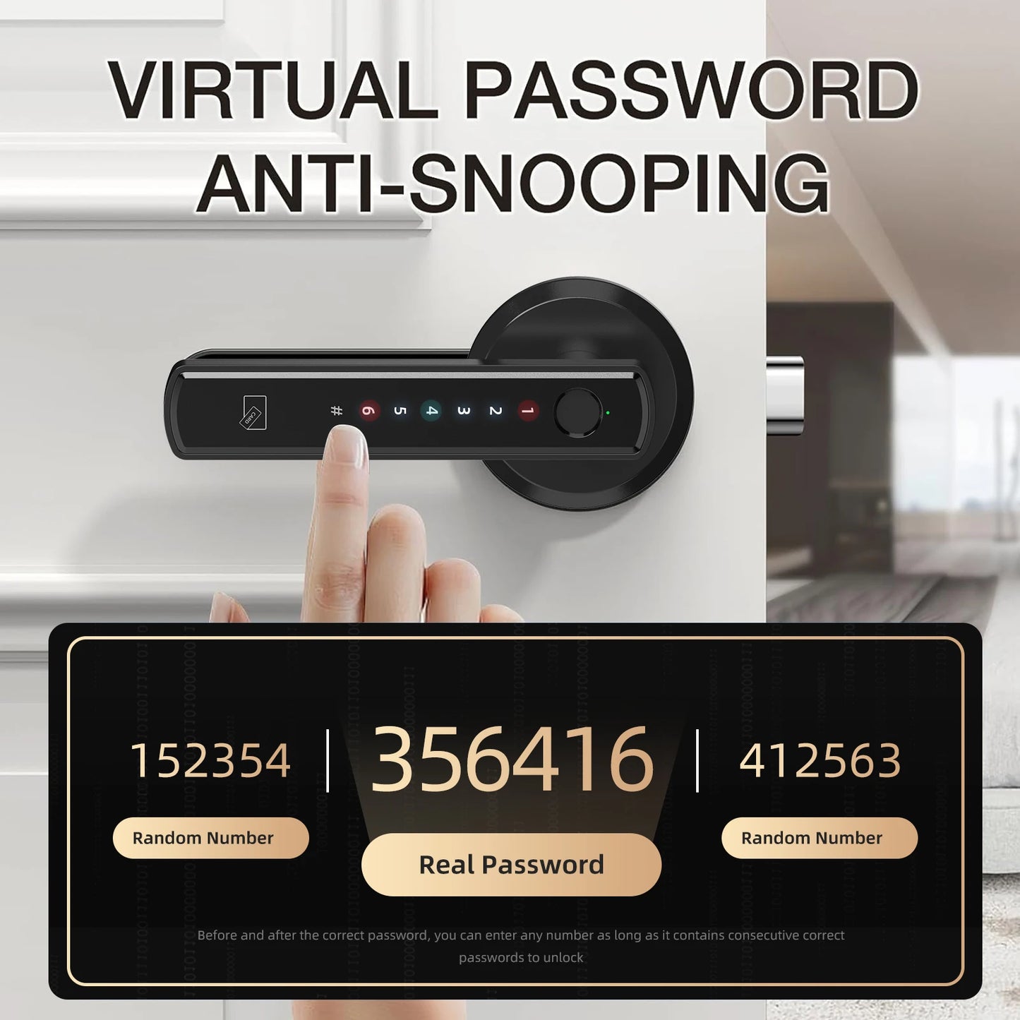 Viladepot Smart Lock Fingerprint Bluetooth Door Lock Keypad