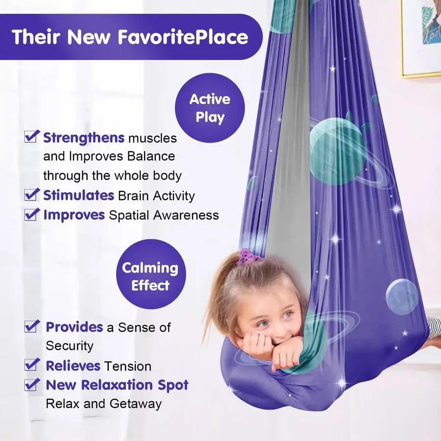 Sensory Swing Chair For Kids And Adults With 360 Swivel