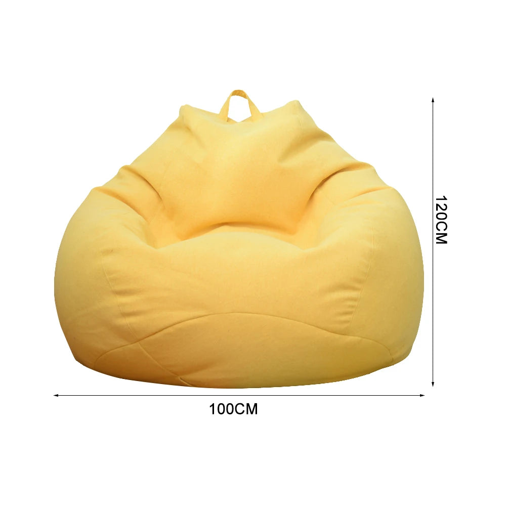 Bean Bag Lazy Seat Chair Sofa Cover Soft Fluffy Fabric