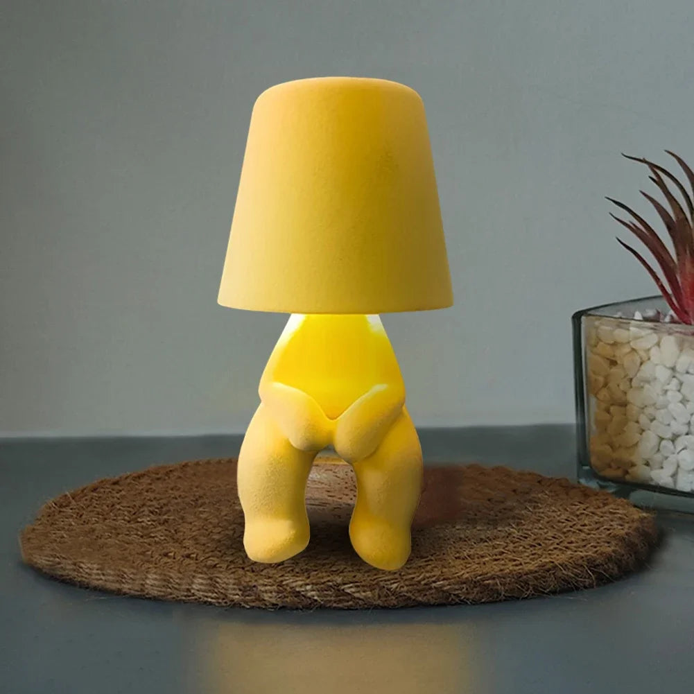Little Naughty Boy Table Lamp Creative Shy Boy Night Light Small Book Lights for Children Bedroom Bedside Decoration Gift