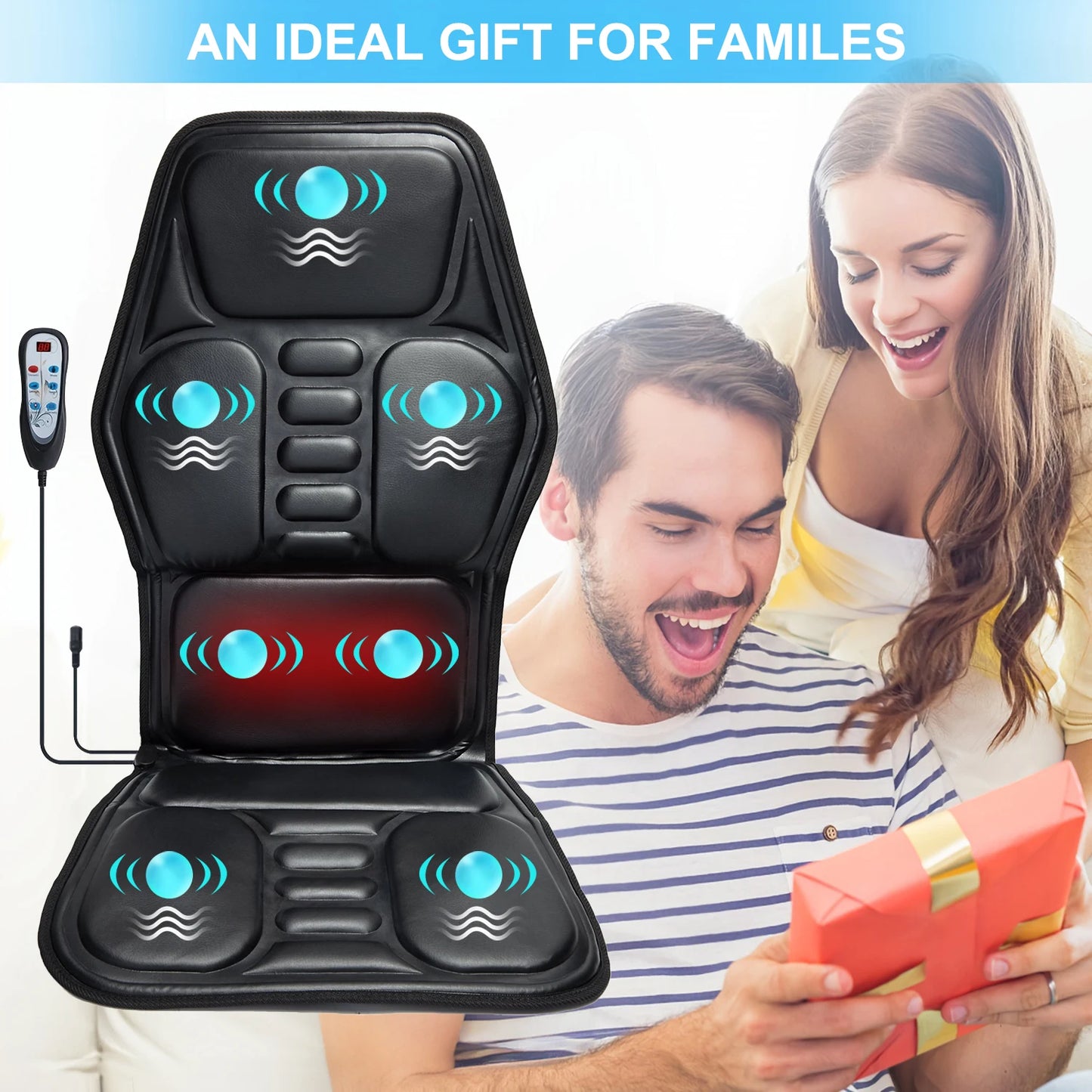 Homemassa Massage Chair Pad With Heat And 9 Modes