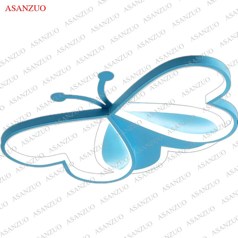 ASANZUO Butterfly Ceiling Light LED For Living Room Bedroom Study